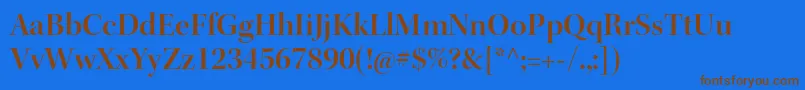KeplerstdSemibolddisp Font – Brown Fonts on Blue Background