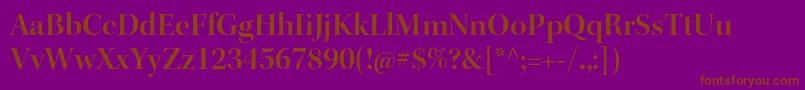 KeplerstdSemibolddisp Font – Brown Fonts on Purple Background