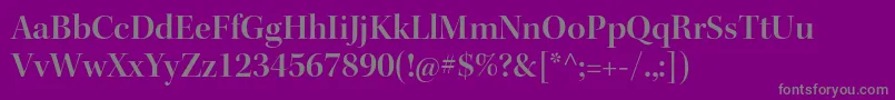 KeplerstdSemibolddisp Font – Gray Fonts on Purple Background
