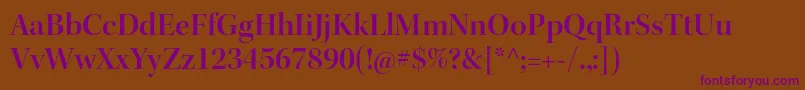 KeplerstdSemibolddisp Font – Purple Fonts on Brown Background