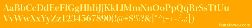 KeplerstdSemibolddisp Font – Yellow Fonts on Orange Background