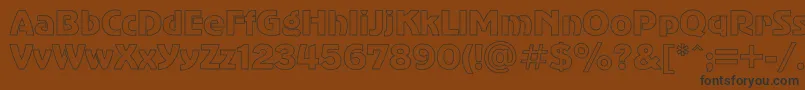 AdvergothicHo Font – Black Fonts on Brown Background
