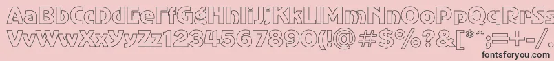 AdvergothicHo Font – Black Fonts on Pink Background