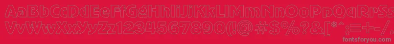 AdvergothicHo Font – Gray Fonts on Red Background
