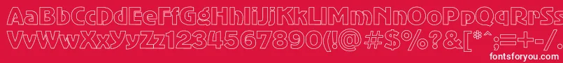 AdvergothicHo Font – White Fonts on Red Background
