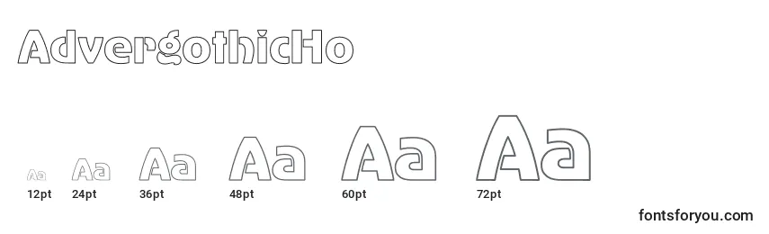 AdvergothicHo Font Sizes