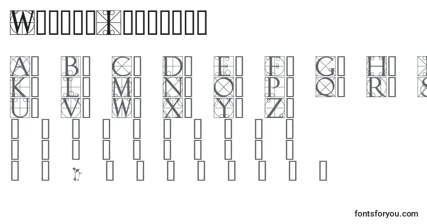Schriftart WalrodInitials – Alphabet, Zahlen, spezielle Symbole