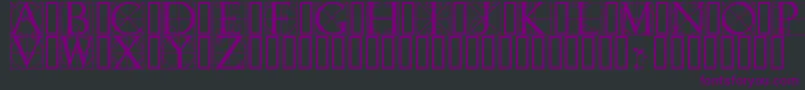 WalrodInitials Font – Purple Fonts on Black Background