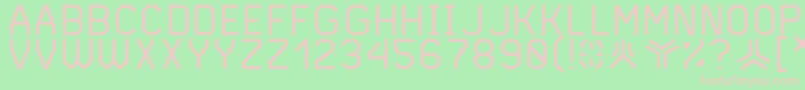 Andvari Font – Pink Fonts on Green Background