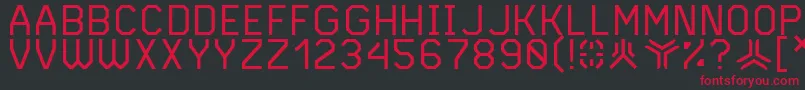 Andvari Font – Red Fonts on Black Background