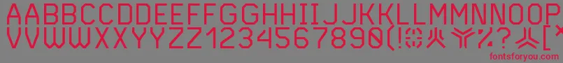 Andvari Font – Red Fonts on Gray Background