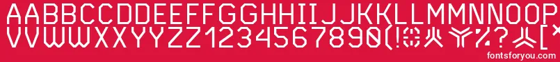Andvari Font – White Fonts on Red Background
