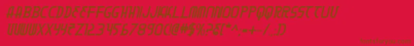 Moondartbi Font – Brown Fonts on Red Background