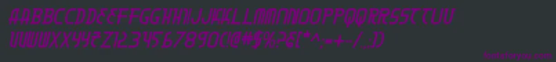 Moondartbi-fontti – violetit fontit mustalla taustalla