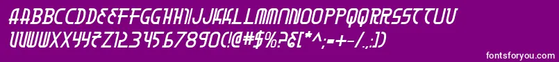 Moondartbi-fontti – valkoiset fontit violetilla taustalla