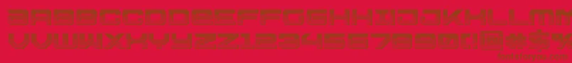 Ussdallaschrome Font – Brown Fonts on Red Background