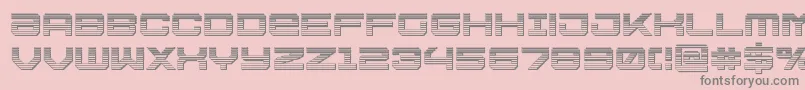 Ussdallaschrome Font – Gray Fonts on Pink Background