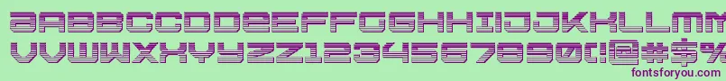 Ussdallaschrome Font – Purple Fonts on Green Background
