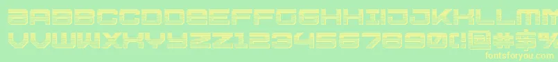Ussdallaschrome Font – Yellow Fonts on Green Background