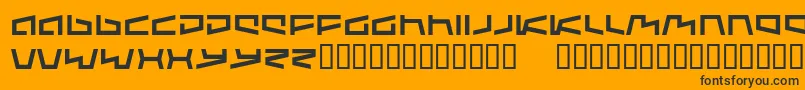 Augmente Font – Black Fonts on Orange Background