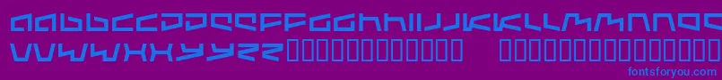 Augmente Font – Blue Fonts on Purple Background