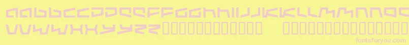 Augmente Font – Pink Fonts on Yellow Background