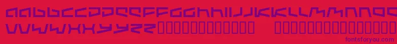 フォントAugmente – 赤い背景に紫のフォント