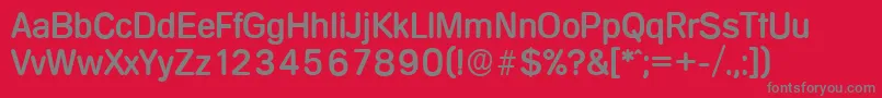 MercedesserialRegular Font – Gray Fonts on Red Background