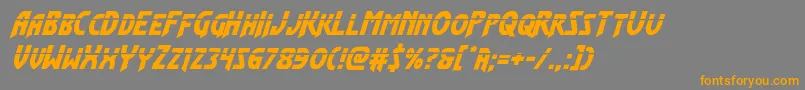 Flashrogerslaserital Font – Orange Fonts on Gray Background