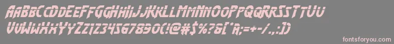 Flashrogerslaserital Font – Pink Fonts on Gray Background