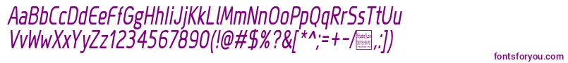 MegiSansNarrowItalicDemo Font – Purple Fonts