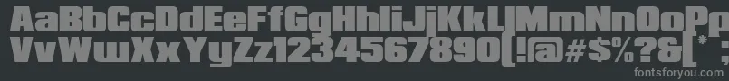 RepublicaMinor2.0 Font – Gray Fonts on Black Background