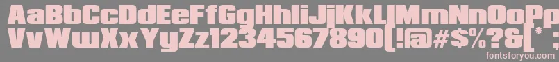 Fonte RepublicaMinor2.0 – fontes rosa em um fundo cinza