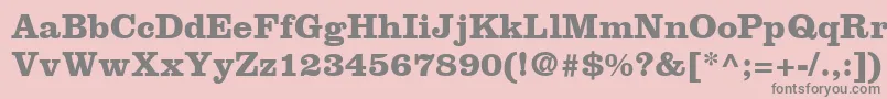 ClarendonLtBold Font – Gray Fonts on Pink Background