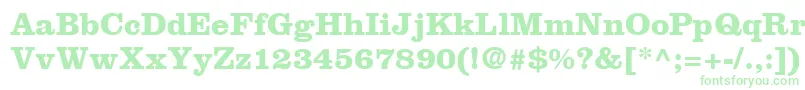 ClarendonLtBold Font – Green Fonts on White Background
