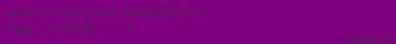 Freekittenz Font – Black Fonts on Purple Background