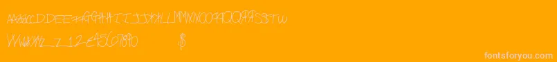 More about Freekittenz Font Freekittenz Font – Pink Fonts on Orange Background