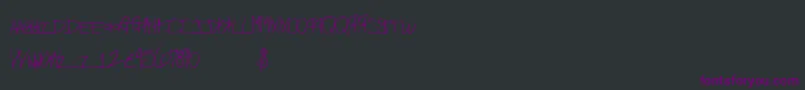 Freekittenz Font – Purple Fonts on Black Background