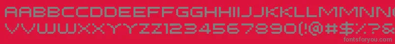 fuente PfTempestaFiveExtended – Fuentes Grises Sobre Fondo Rojo