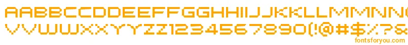 Czcionka PfTempestaFiveExtended – pomarańczowe czcionki
