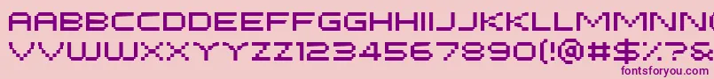 Шрифт PfTempestaFiveExtended – фиолетовые шрифты на розовом фоне