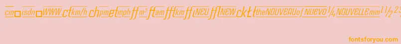 CasestudynooneLtItalicAlternate Font – Orange Fonts on Pink Background