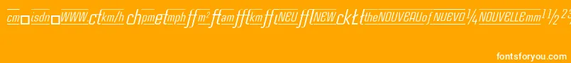 CasestudynooneLtItalicAlternate Font – White Fonts on Orange Background