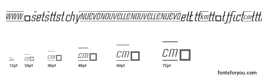 Размеры шрифта CasestudynooneLtItalicAlternate