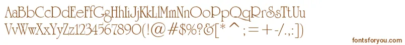 UniversityRomanTl Font – Brown Fonts on White Background