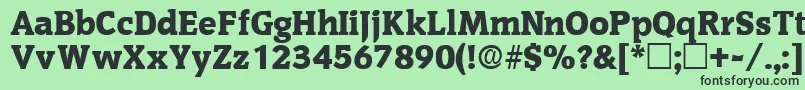 OritdisplaysskRegular Font – Black Fonts on Green Background