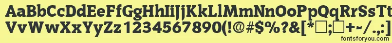 OritdisplaysskRegular Font – Black Fonts on Yellow Background