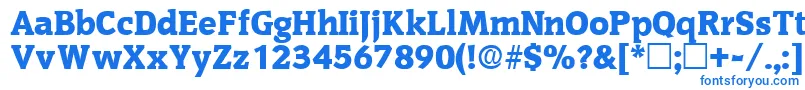 OritdisplaysskRegular Font – Blue Fonts on White Background