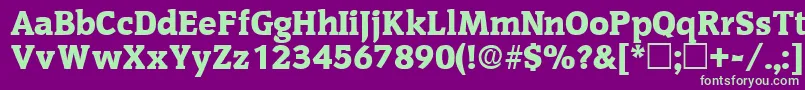 OritdisplaysskRegular Font – Green Fonts on Purple Background