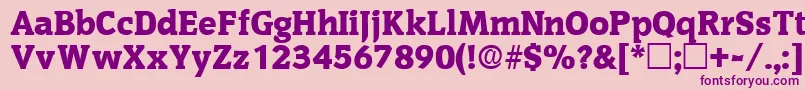 OritdisplaysskRegular Font – Purple Fonts on Pink Background